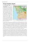 Oregon boundary dispute