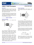 LVPECL / LVDS Termination - Integrated Device Technology