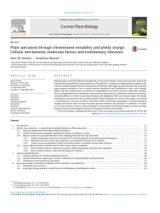 Plant speciation through chromosome instability and ploidy change