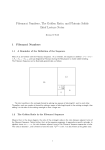 Fibonnaci Numbers, The Golden Ratio, and Platonic Solids