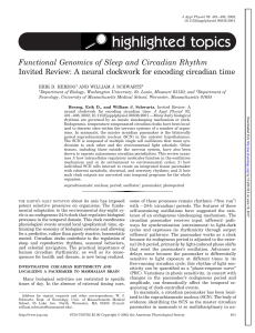 highlighted topics - American Journal of Physiology