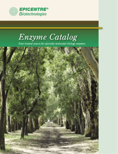 EPICENTRE Enzyme Catalog