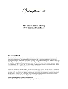 ap us history scoring guidelines - AP Central