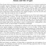 Gauss and the 17-gon