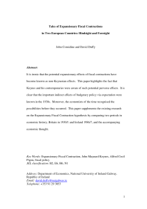 1 Tales of Expansionary Fiscal Contractions in Two European