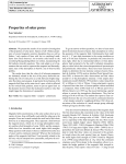 ASTRONOMY AND ASTROPHYSICS Properties of solar pores