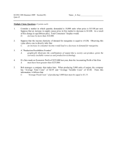 1. Consider a market in which quantity demanded is 10,000 units