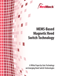 Coto Technology - MEMS-Based Magnetic Reed Switch Technology