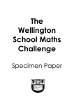 WSMC Specimen - Wellington School