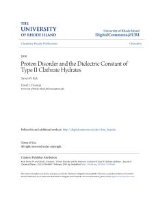 Proton Disorder and the Dielectric Constant of Type II Clathrate