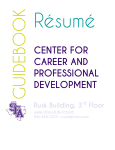 CCPD Resume Guidebook - Stephen F. Austin State University