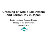 Greening of Whole Tax System and Carbon Tax in Japan [PDF 1501