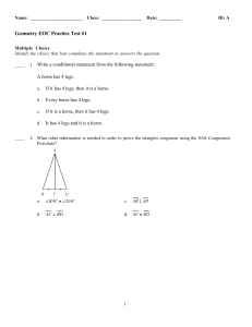 Geometry EOC Practice Test #1