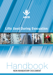 Handbook: Lifts Used During Evacuation