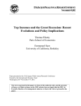Top Incomes and the Great Recession: Recent Evolutions and
