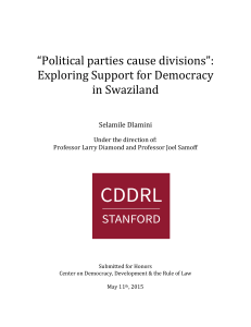 “Political parties cause divisions”: Exploring Support for