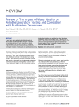 Review of The Impact of Water Quality on Reliable Laboratory