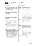 Answers for the lesson “Relate Transformations and Congruence”