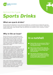 Sports Drinks - Nutrition and Activity Hub