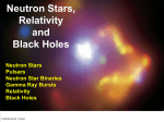 Neutron Stars, Relativity and Black Holes