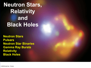 Neutron Stars, Relativity and Black Holes