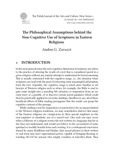 The Philosophical Assumptions behind the Non