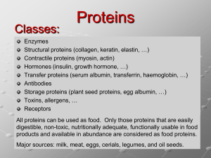 Lecture 2 - Proteins_in_food