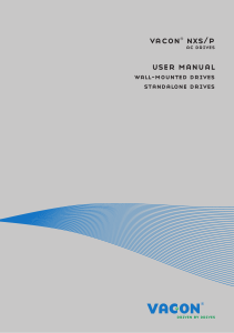 VACON NXS NXP User Manual