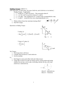 Finding Torque (ABOUT ?)