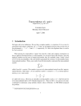 Transcendence of e and π