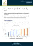 Future Water Usage in the Murray Darling Basin