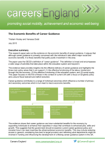 The Economic Benefits of Career Guidance