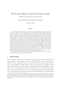 The Economic Effects of Long-Term Climate