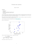 Prediction from regression