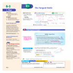 8-3 The Tangent Ratio