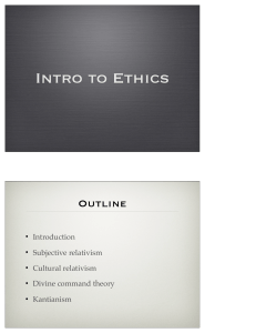 Intro to Ethics