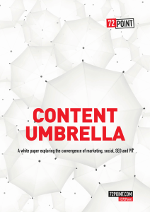 our latest white paper, `The Content Umbrella`
