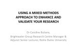 overview mixed methods 1 - University of Notre Dame