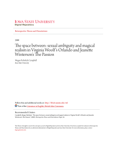The space between: sexual ambiguity and magical realism in