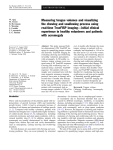 Measuring tongue volumes and visualizing the - An