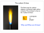 The sodium D-lines Why and What are D