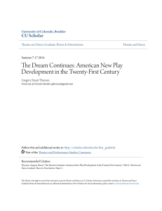 American New Play Development in the Twenty