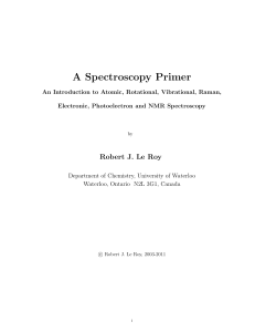 A Spectroscopy Primer - Symposium on Chemical Physics