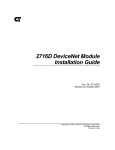 2716D DeviceNet Module IG - Control Technology Corp.