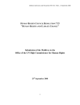 Submission of the Maldives to the Office of the UN High