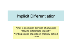 Implicit Differentiation