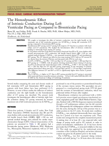 The Hemodynamic Effect of Intrinsic Conduction During Left