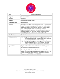 Physics on the Guitar - Xraise Cornell