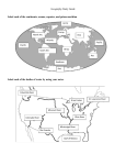 Geography Study Guide Label each of the continents, oceans