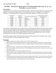 Lab: Specific Heat of Copper